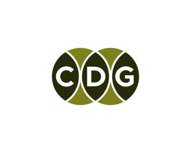 CDG Logo tasarım vektör şablonu. CDG