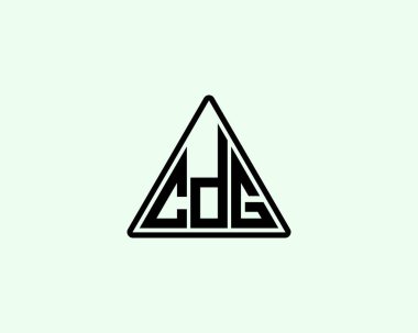 CDG Logo tasarım vektör şablonu. CDG