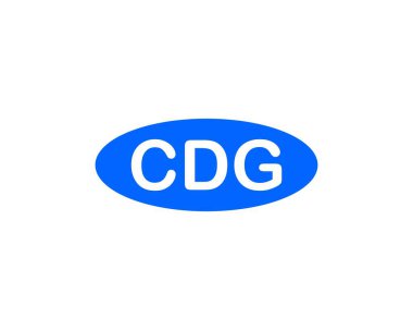 CDG Logo tasarım vektör şablonu. CDG