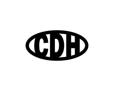 CDH logo tasarım vektör şablonu. CDH