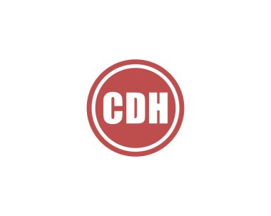 CDH logo tasarım vektör şablonu. CDH