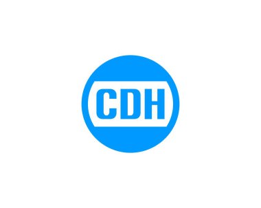 CDH logo tasarım vektör şablonu. CDH