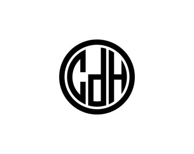 CDH logo tasarım vektör şablonu. CDH