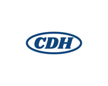 CDH logo tasarım vektör şablonu. CDH
