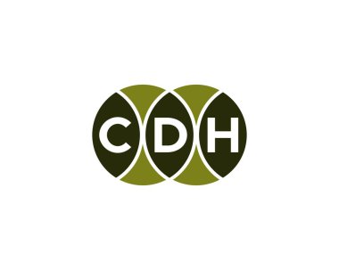 CDH logo tasarım vektör şablonu. CDH
