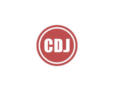 CDJ logo tasarım vektör şablonu. CDJ