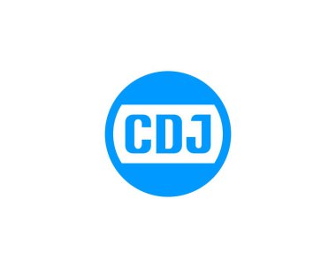 CDJ logo tasarım vektör şablonu. CDJ