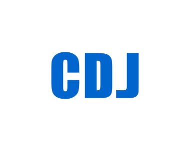 CDJ logo tasarım vektör şablonu. CDJ