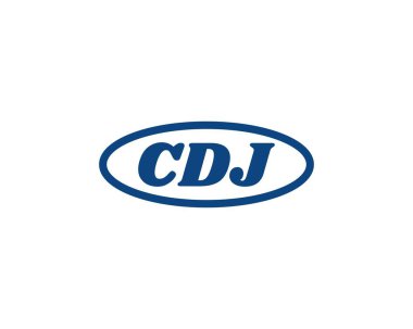 CDJ logo tasarım vektör şablonu. CDJ