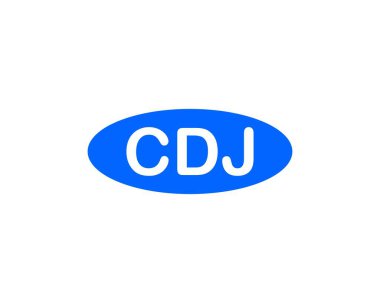 CDJ logo tasarım vektör şablonu. CDJ