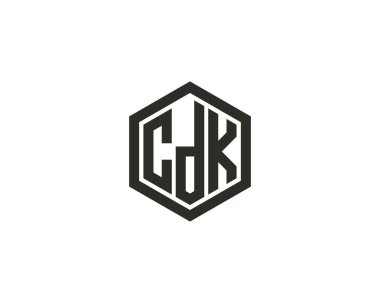 CDK logo tasarım vektör şablonu. CDK