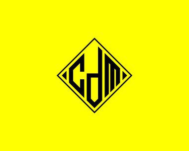 CDM logo tasarım vektör şablonu. CDM
