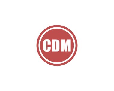 CDM logo tasarım vektör şablonu. CDM
