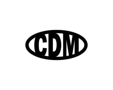 CDM logo tasarım vektör şablonu. CDM