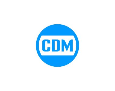 CDM logo tasarım vektör şablonu. CDM