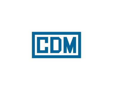 CDM logo tasarım vektör şablonu. CDM