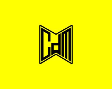 CDM logo tasarım vektör şablonu. CDM