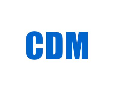 CDM logo tasarım vektör şablonu. CDM