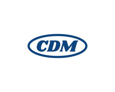 CDM logo tasarım vektör şablonu. CDM