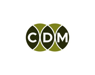CDM logo tasarım vektör şablonu. CDM