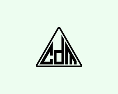 CDM logo tasarım vektör şablonu. CDM