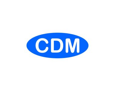 CDM logo tasarım vektör şablonu. CDM