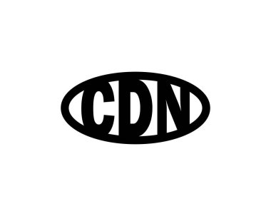 CDN logo tasarım vektör şablonu. CDN