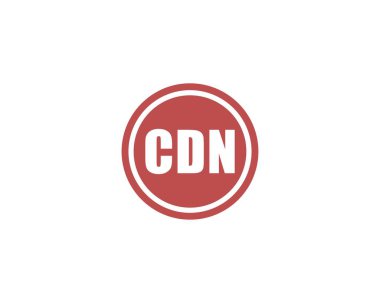 CDN logo tasarım vektör şablonu. CDN