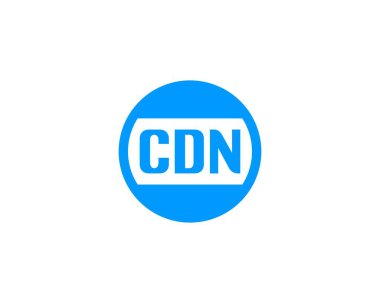 CDN logo tasarım vektör şablonu. CDN