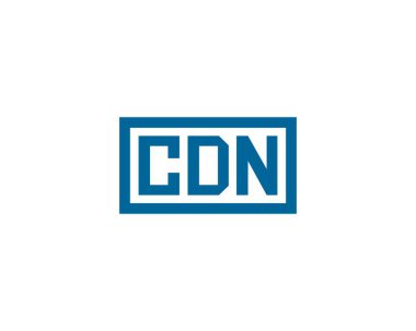 CDN logo tasarım vektör şablonu. CDN