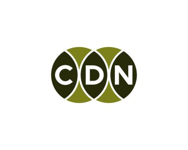 CDN logo tasarım vektör şablonu. CDN