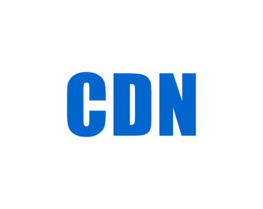 CDN logo tasarım vektör şablonu. CDN