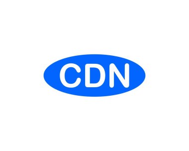 CDN logo tasarım vektör şablonu. CDN
