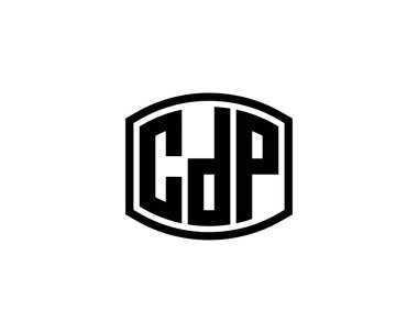 CDP logo tasarım vektör şablonu. CDP