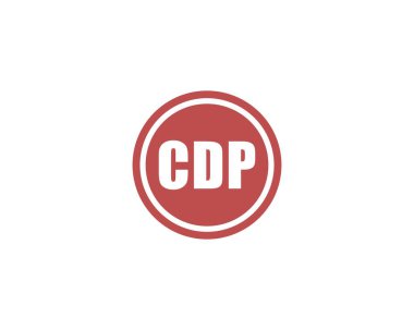 CDP logo tasarım vektör şablonu. CDP