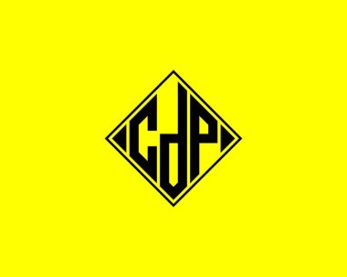 CDP logo tasarım vektör şablonu. CDP