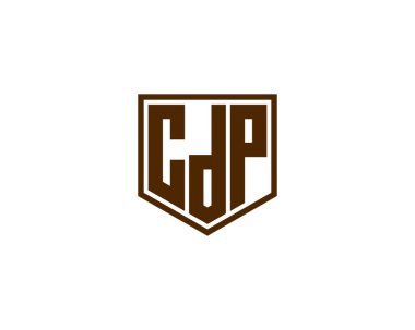 CDP logo tasarım vektör şablonu. CDP