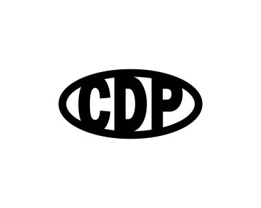 CDP logo tasarım vektör şablonu. CDP