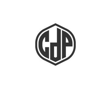 CDP logo tasarım vektör şablonu. CDP
