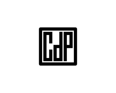 CDP logo tasarım vektör şablonu. CDP