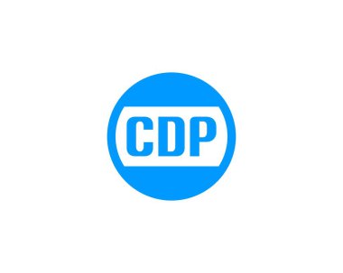 CDP logo tasarım vektör şablonu. CDP
