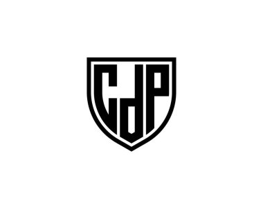CDP logo tasarım vektör şablonu. CDP