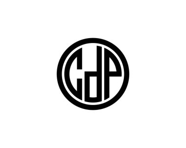 CDP logo tasarım vektör şablonu. CDP