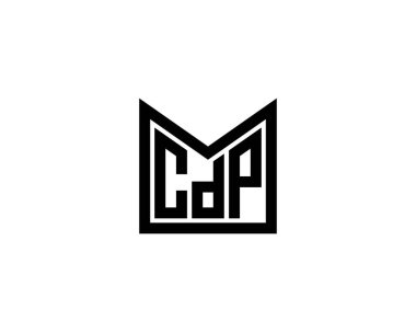 CDP logo tasarım vektör şablonu. CDP