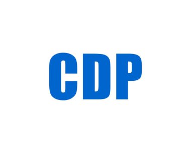 CDP logo tasarım vektör şablonu. CDP
