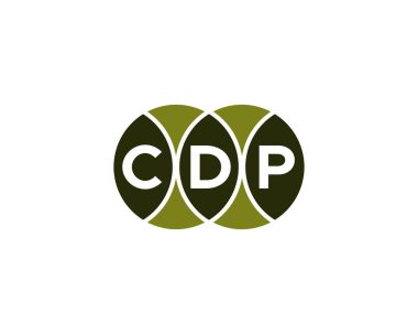 CDP logo tasarım vektör şablonu. CDP