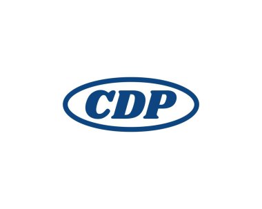CDP logo tasarım vektör şablonu. CDP