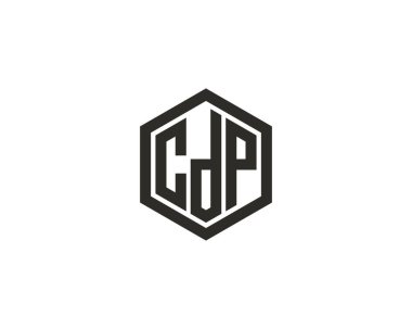 CDP logo tasarım vektör şablonu. CDP