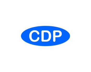 CDP logo tasarım vektör şablonu. CDP