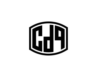 CDQ logo tasarım vektör şablonu. CDQ